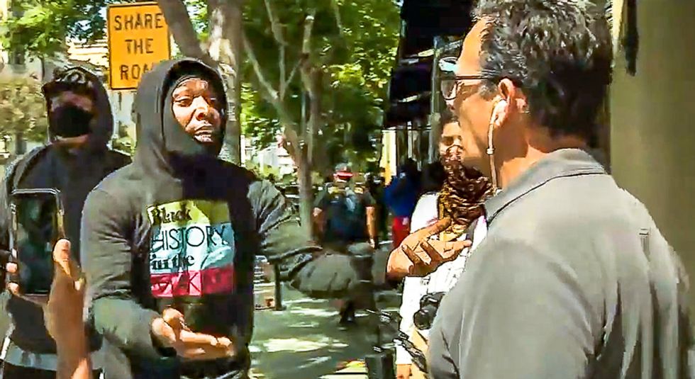 Fox reporter gets earful over looting question: 'Your ancestors profited off me and that's repercussions'