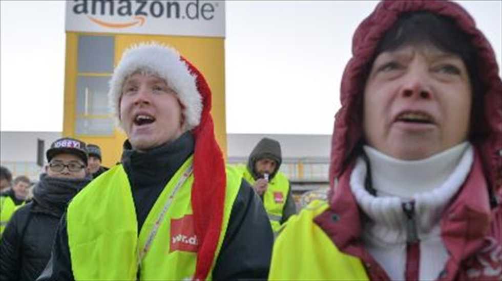 Amazon workers in Germany walk off the job in push for higher wages