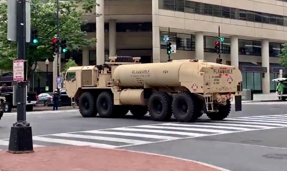 Local DC reporter: ‘Major movement of military hardware and personnel’ into downtown Washington