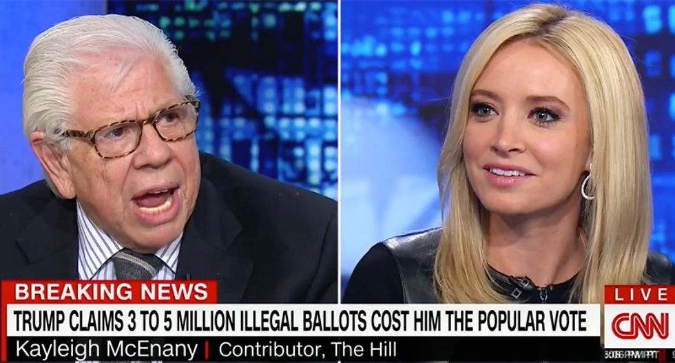'No proof whatsoever!': Carl Bernstein blows up as Kayleigh McEnany insists there was voter fraud