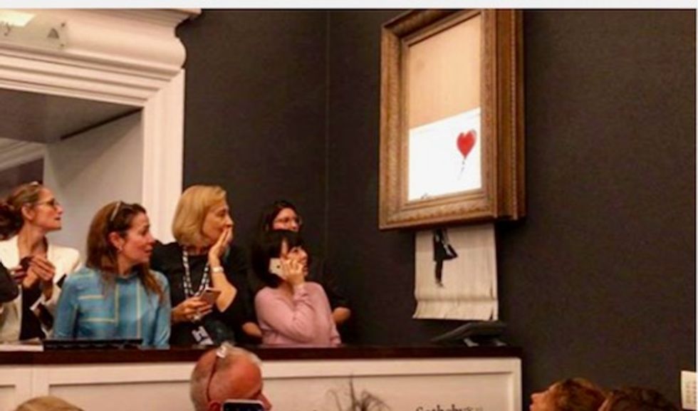 Paris auction house braces for Banksy sale after shredding
