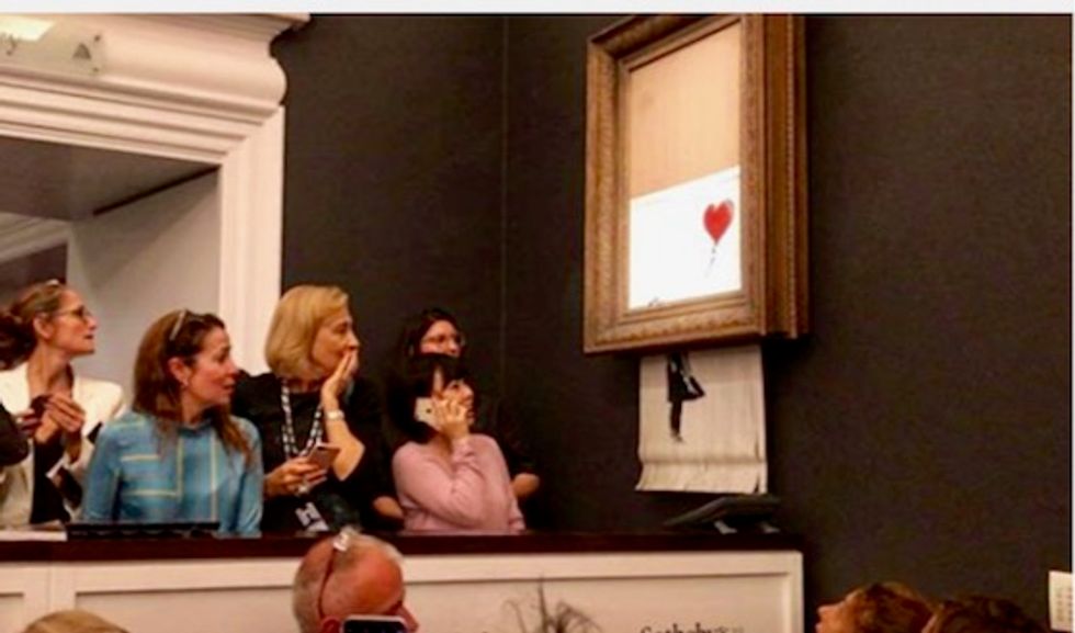 Banksy admits shredding stunt didn't go as planned