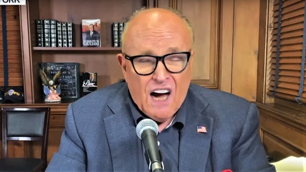 Rudy Giuliani melts down after Piers Morgan calls him 'completely barking mad' in train wreck interview