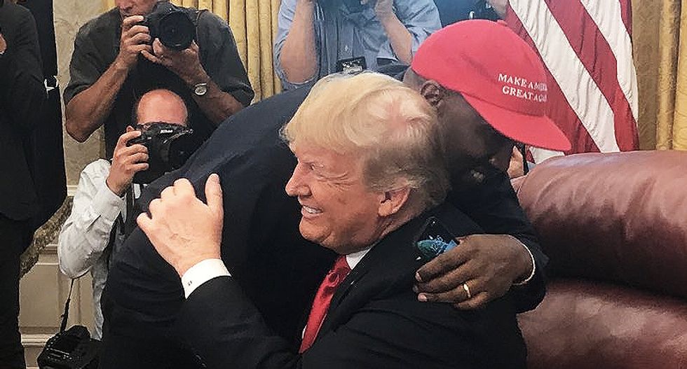 Kanye ripped for latest Trump defense: Always someone willing to write a check to 'a black person defending white supremacy'