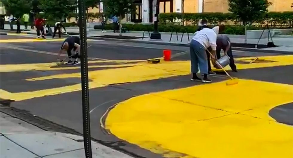 DC mayor has massive ‘Black Lives Matter’ mural painted on street leading to the White House