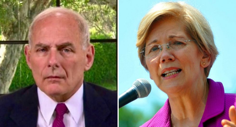 'Blah blah blah': John Kelly slammed 'arrogant' Elizabeth Warren in email to staff