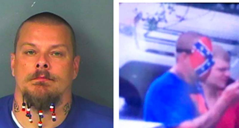 Florida man arrested after refusing to remove Confederate flag hockey mask -- and taunting cops instead