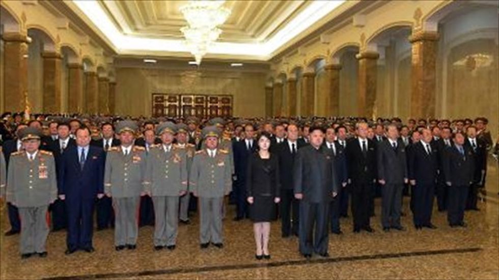 Kim Jong-Un visits father's mausoleum