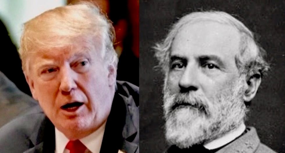 Donald Trump praises Confederate icon Robert E. Lee at Ohio rally