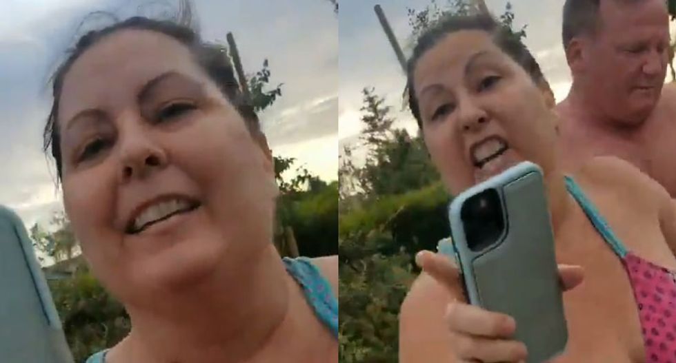 WATCH: Child left sobbing after woman threatens to kill her mother for participating in Black Lives Matter rally