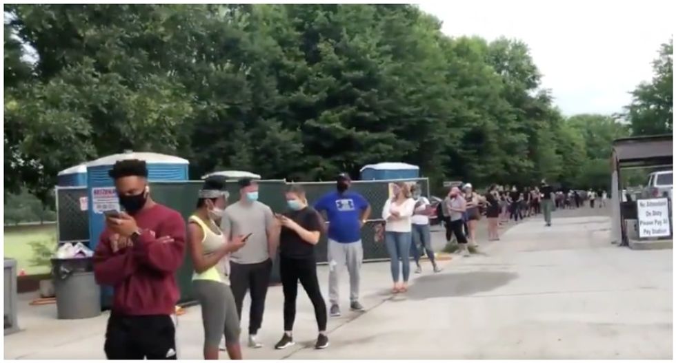 ‘Complete meltdown’: Election chaos in Georgia as voters face long lines, broken machines and confused poll workers
