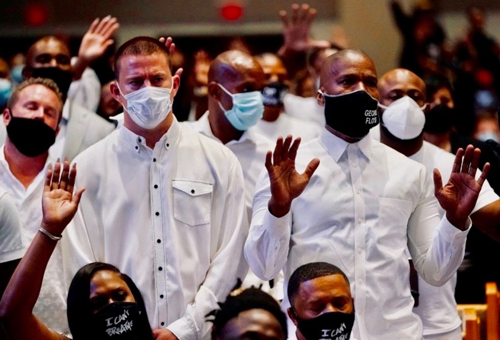 Demands for justice at funeral of George Floyd