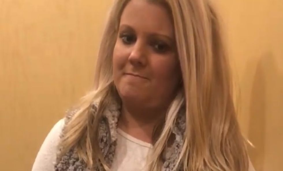 White woman tries to block a black man from entering his own apartment -- then calls the cops on him