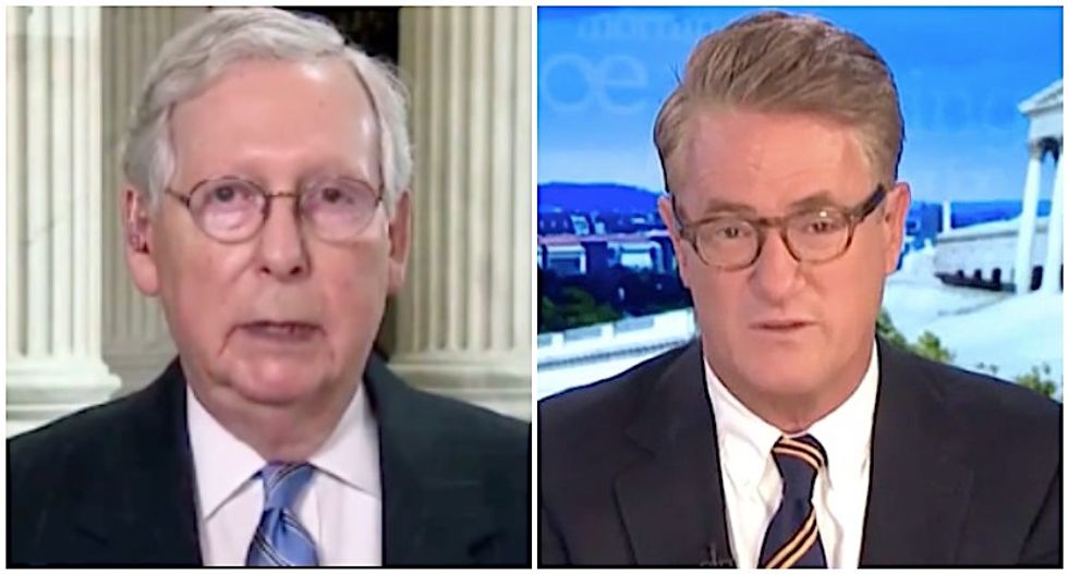MSNBC's Morning Joe explains why Mitch McConnell suddenly changed his tune on wearing masks