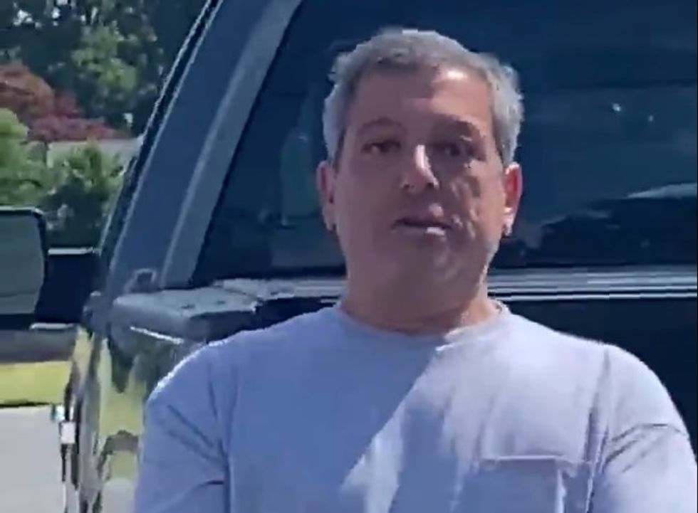 WATCH: White teen gets called an 'N-word lover' by racist pro-cop demonstrator