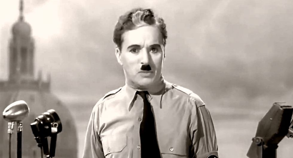 For a primer on how to make fun of the Third Reich and Hitler, look to Charlie Chaplin