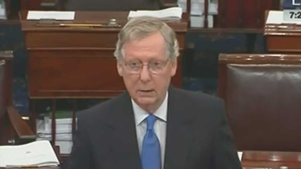 Mitch McConnell to Dems: Kill Obamacare if you want unemployment benefits