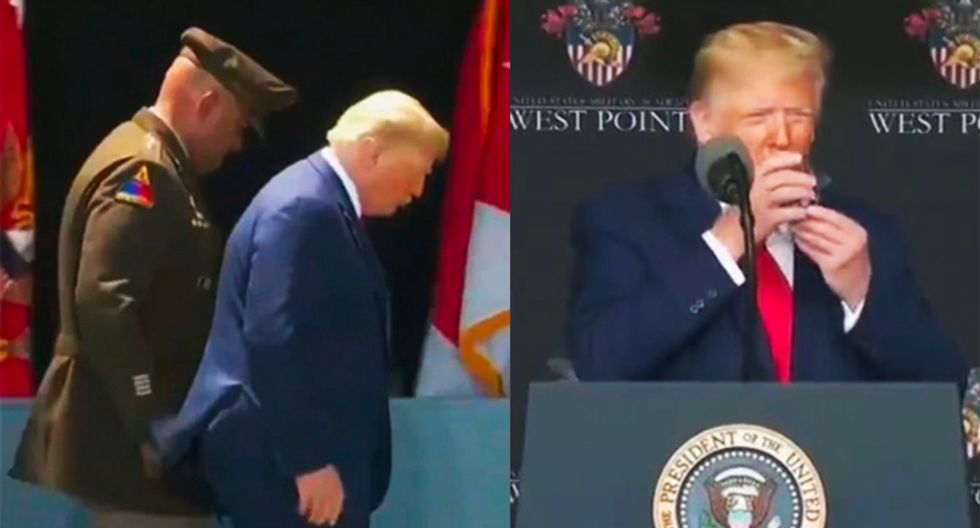 Lara Trump defends the president after worries about his health: The ramp 'had no steps’