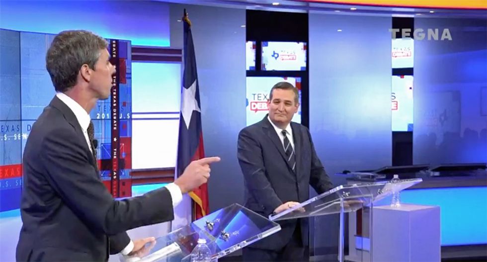 WATCH: Jittery Ted Cruz spooked as Beto O’Rourke schools him on economics and political corruption