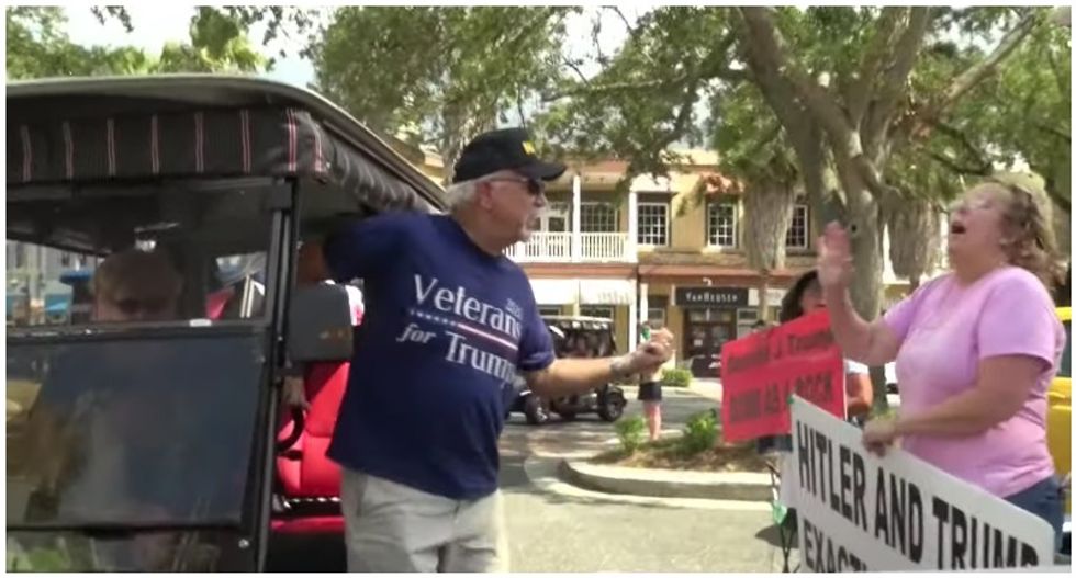 Florida retirement community descends into civil war as Trump supporters plot sabotage of opponents' golf carts