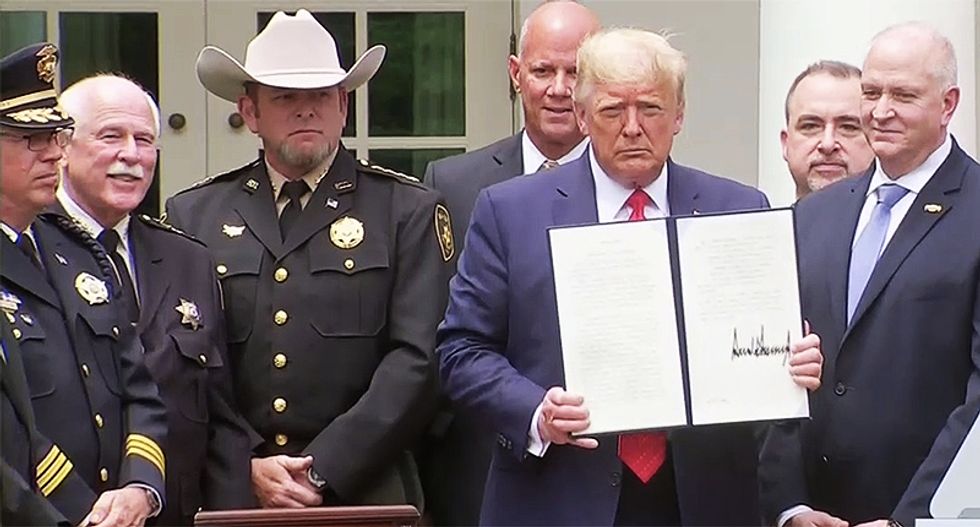 'All I saw were white faces -- when we're talking about Black bodies': MSNBC panel rips Trump's police reform speech