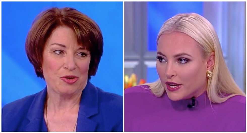 The View’s Meghan McCain asks Sen. Amy Klobuchar if Dems 'misplayed their hand' with Dr. Ford — and gets promptly shut down