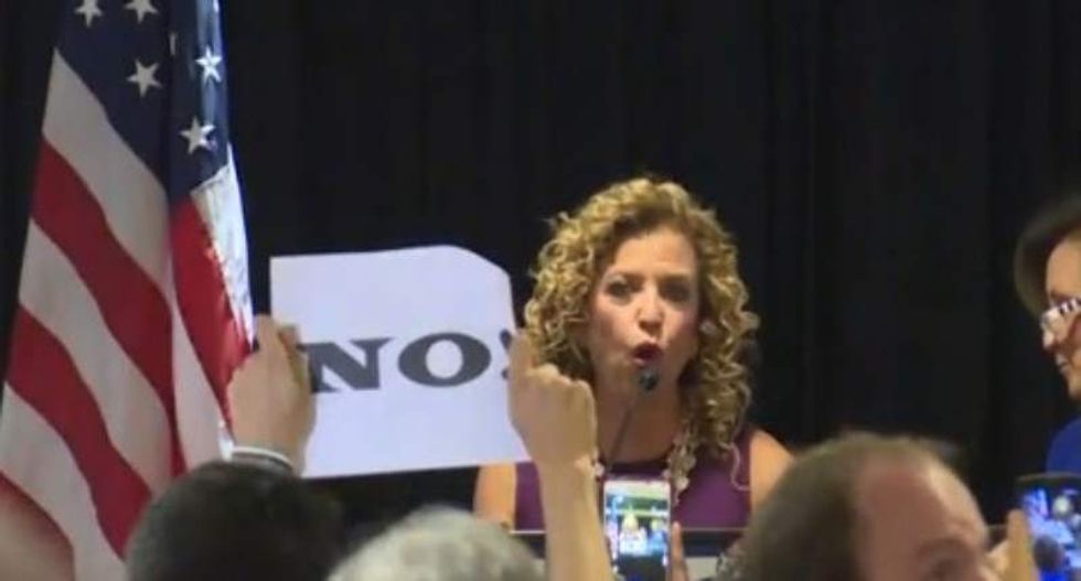 WATCH: Debbie Wasserman Schultz gets angrily booed at DNC delegate breakfast
