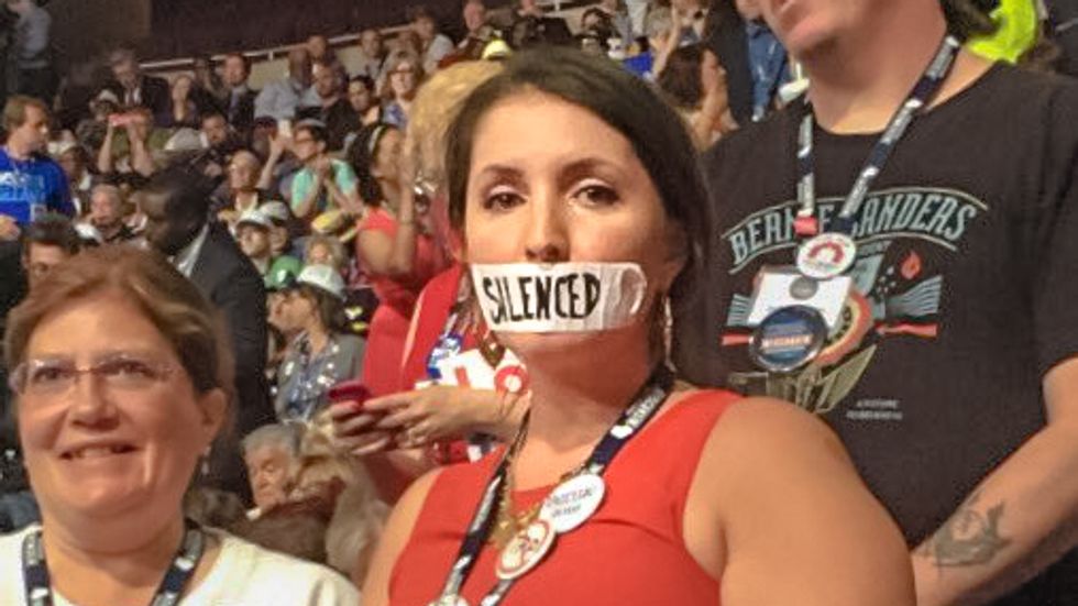 Exposed: Bernie delegate with 'silenced' tape on her mouth sells Upworthy viral sponsored content