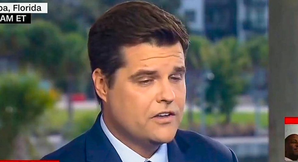 'That’s not true': CNN host extinguishes right-wing Republican Matt Gaetz after he claims Democrats don't support security