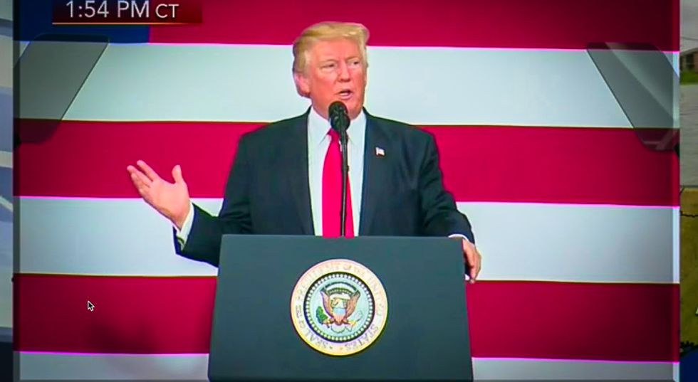 President Donald Trump shows more compassion for rich people's tax cuts than for homeless storm victims