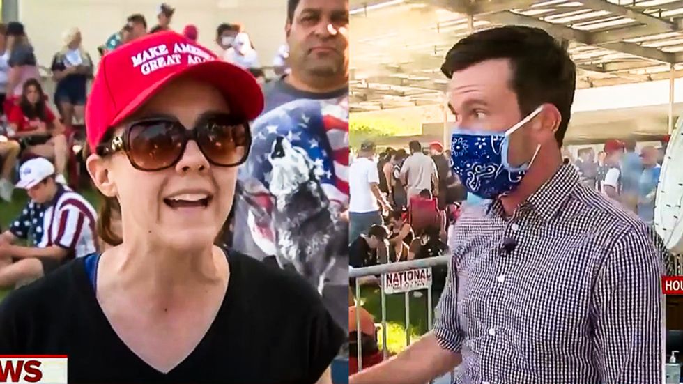 Trump fans in Arizona argue with MSNBC reporter over wearing masks: 'It's about the hypocrisy'