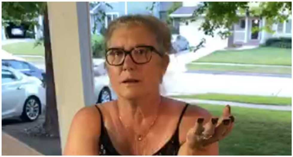 WATCH: Fuming woman arrested after confronting family over Black Lives Matter signs