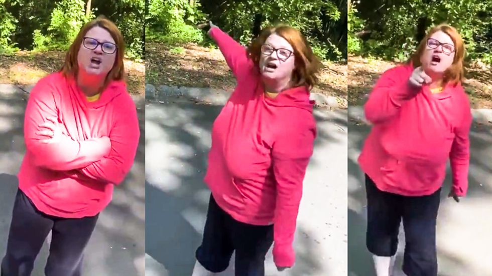 'I will call the cops!' White woman threatens to call police on Black man for blowing leaves