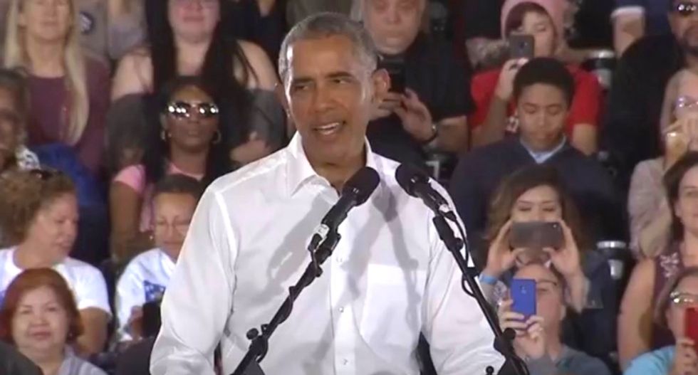 WATCH LIVE: Obama campaigns for Dems in Milwaukee after receiving pipe bomb in the mail