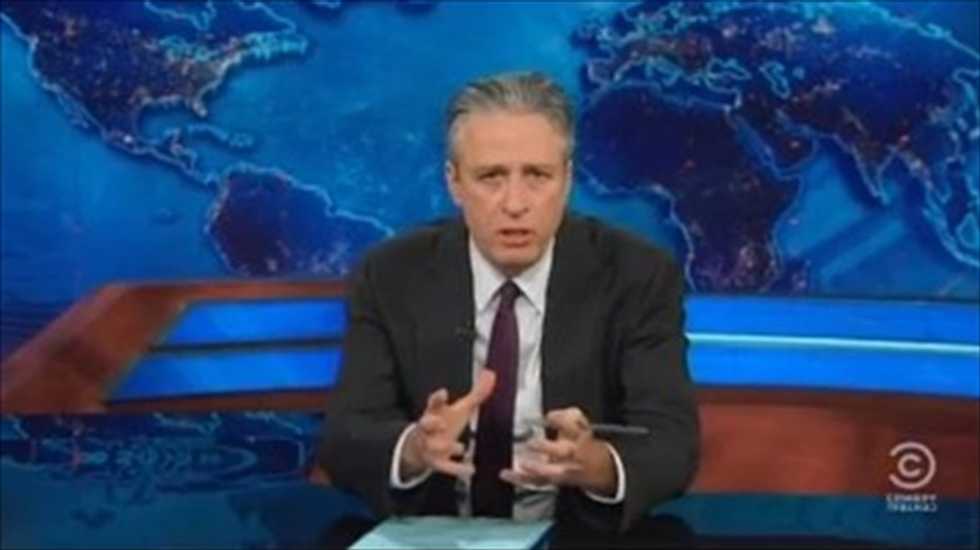 Jon Stewart mocks the media covering the 'frivolous and starf*cky' Davos forum