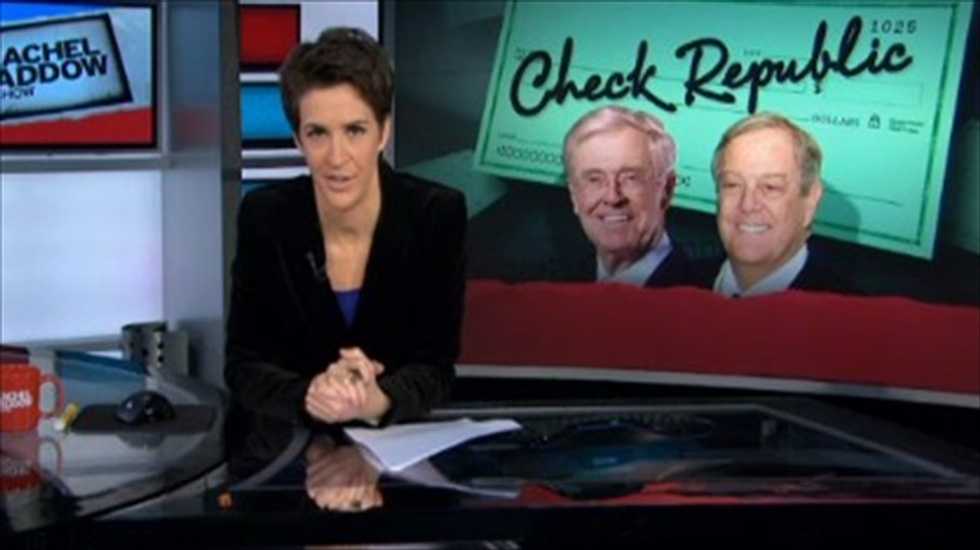 Rachel Maddow fends off Koch brothers' complaints with new proof of their meddling