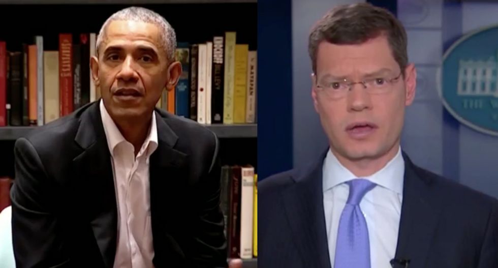 MSNBC reporter blames Republican conspiracy theories for bombs targeting Clinton and Obama
