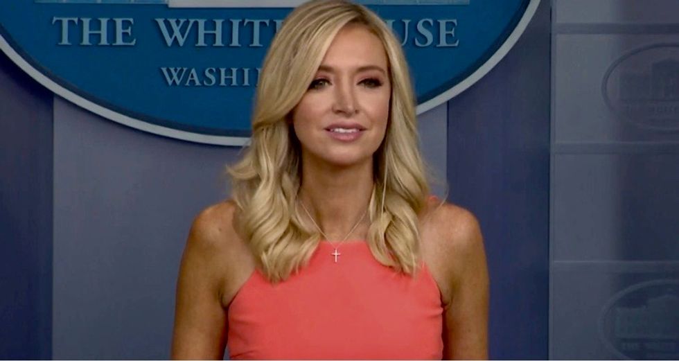 Kayleigh McEnany walks out as reporter asks why Trump hasn't condemned 'white power' yet