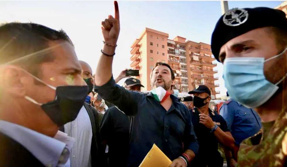 'Jackal': Crowd heckles Italy's far-right leader Matteo Salvini