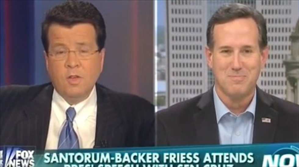 Neil Cavuto surprises Rick Santorum when he labels Republican SOTU response 'horrible'