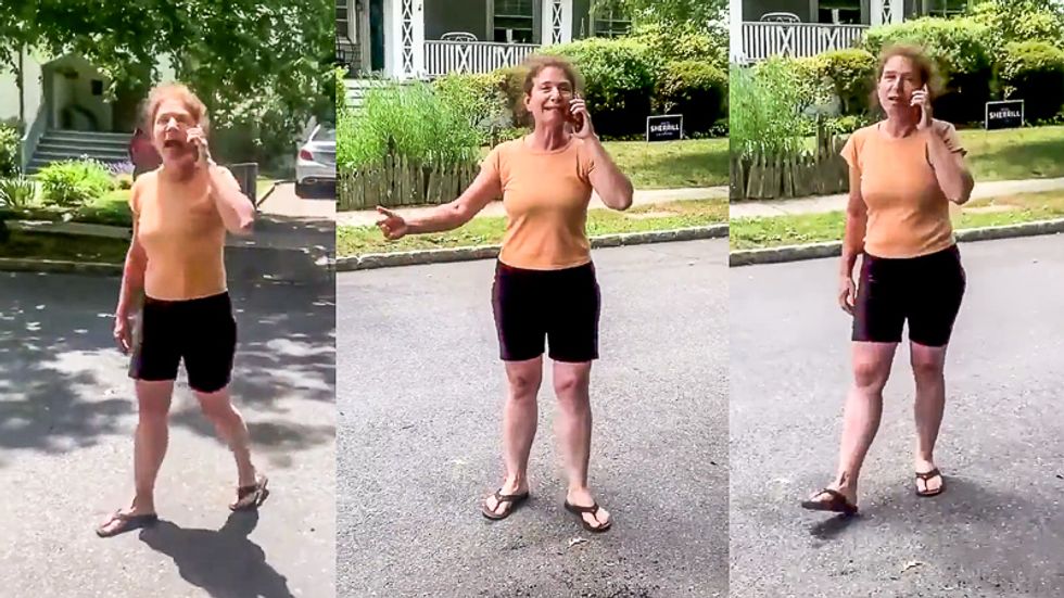 Black family says white woman called police over dispute about their right to build a patio