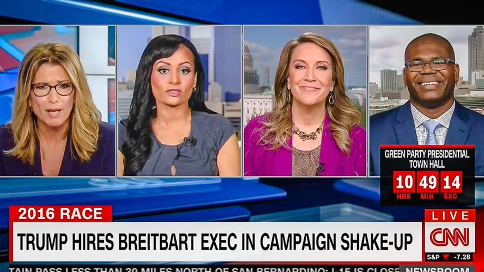 CNN guests stare at Katrina Pierson like crazy person for denying Trump campaign shake-up happened