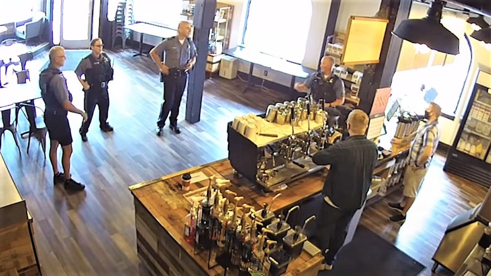 Oregon cops refused to wear masks in coffee shop -- and went on profane tirade when confronted: report