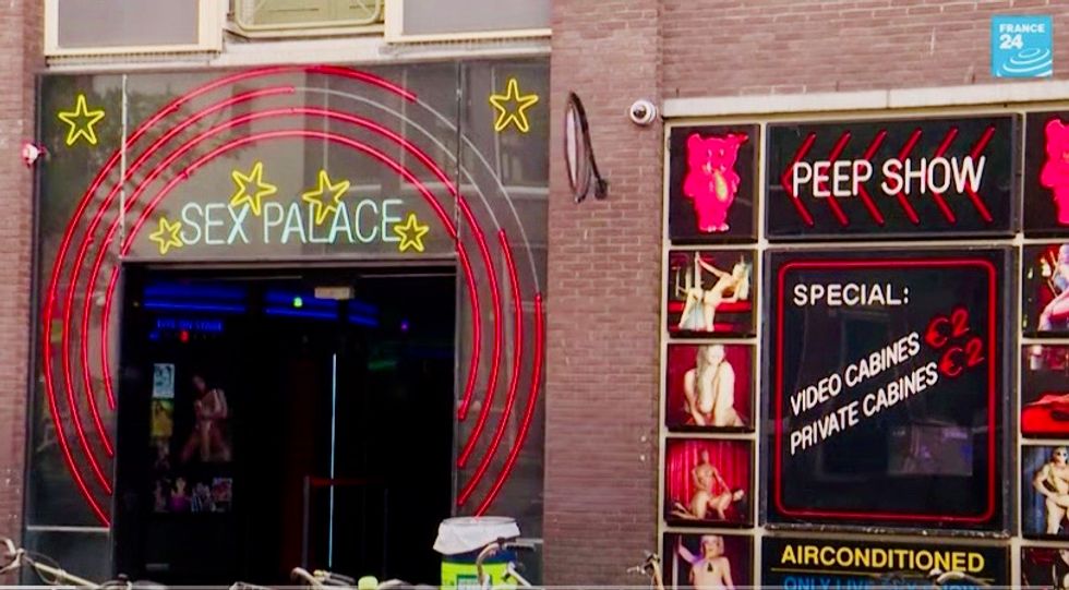 ‘We disinfect everything’: Amsterdam’s red-light district re-opens