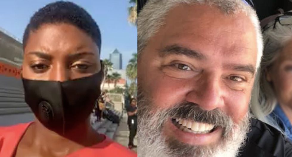 Black reporter calls out white police union chief for ‘dangerous and false statement’ about Florida protest