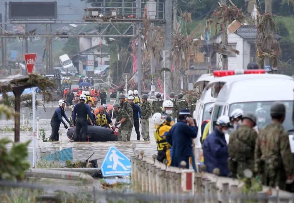 Dozens dead, missing in Japan as heavy rain causes floods, mudslides