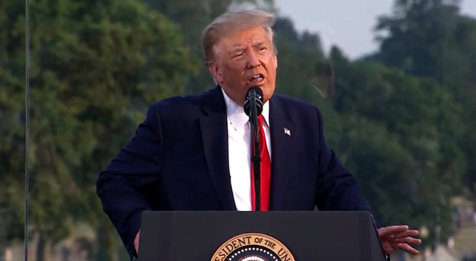 With new infections soaring, the Trumps hosted a July 4th pandemic party at the White House