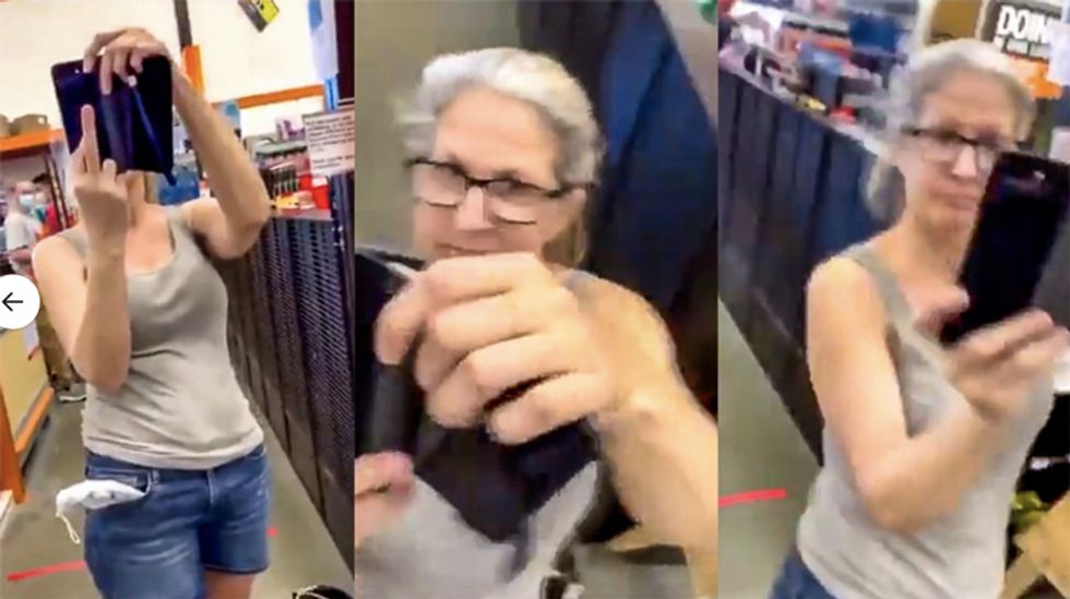 Woman at Home Depot cites ‘white power’ as reason she’s ‘entitled’ not to wear a mask