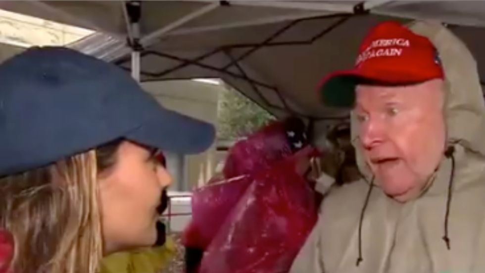 Trump rally goer explains why he thinks Obama and Hillary 'probably mailed bombs to themselves'