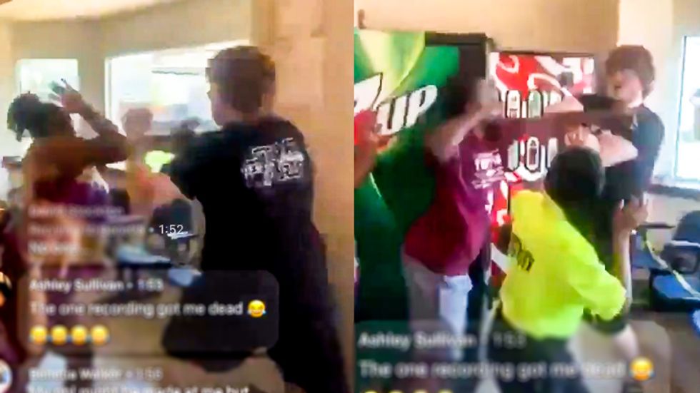 Fight breaks out in Louisville after white woman is accused of spitting on Black woman